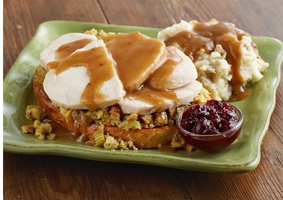 Hot Open-Faced Turkey Sandwich