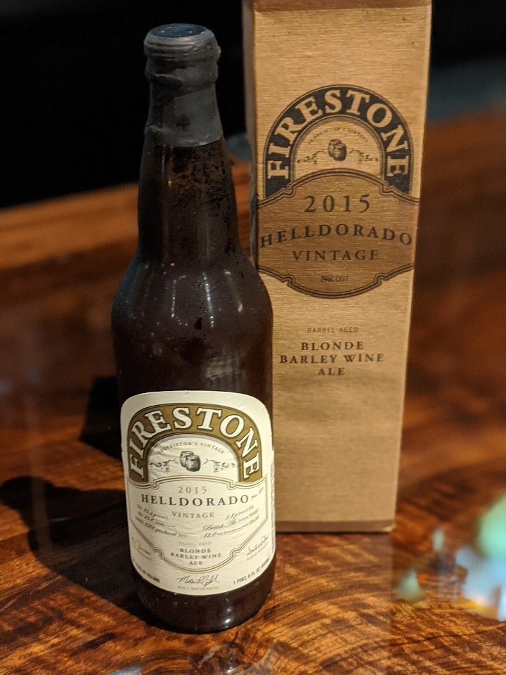 Firestone 2015 Helldorado Blonde Barleywine Ale 22oz bottle