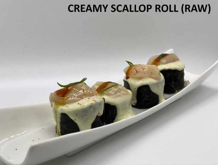 Raw Creamy Scallop Roll