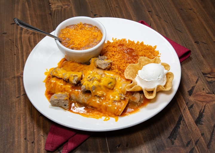 Maria's Special Enchiladas - Shredded Beef