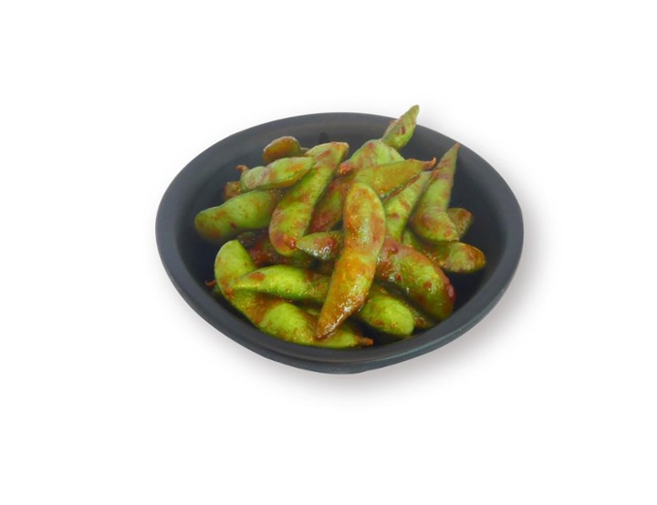 Spicy Garlic Edamame