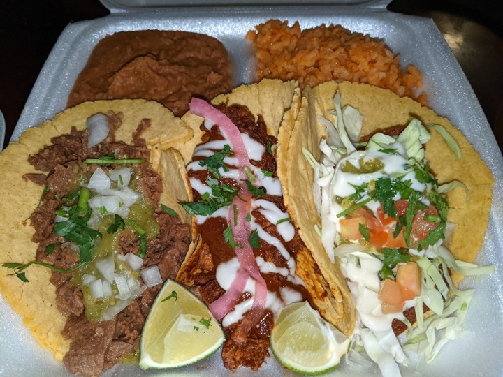 3 Tacos Plate