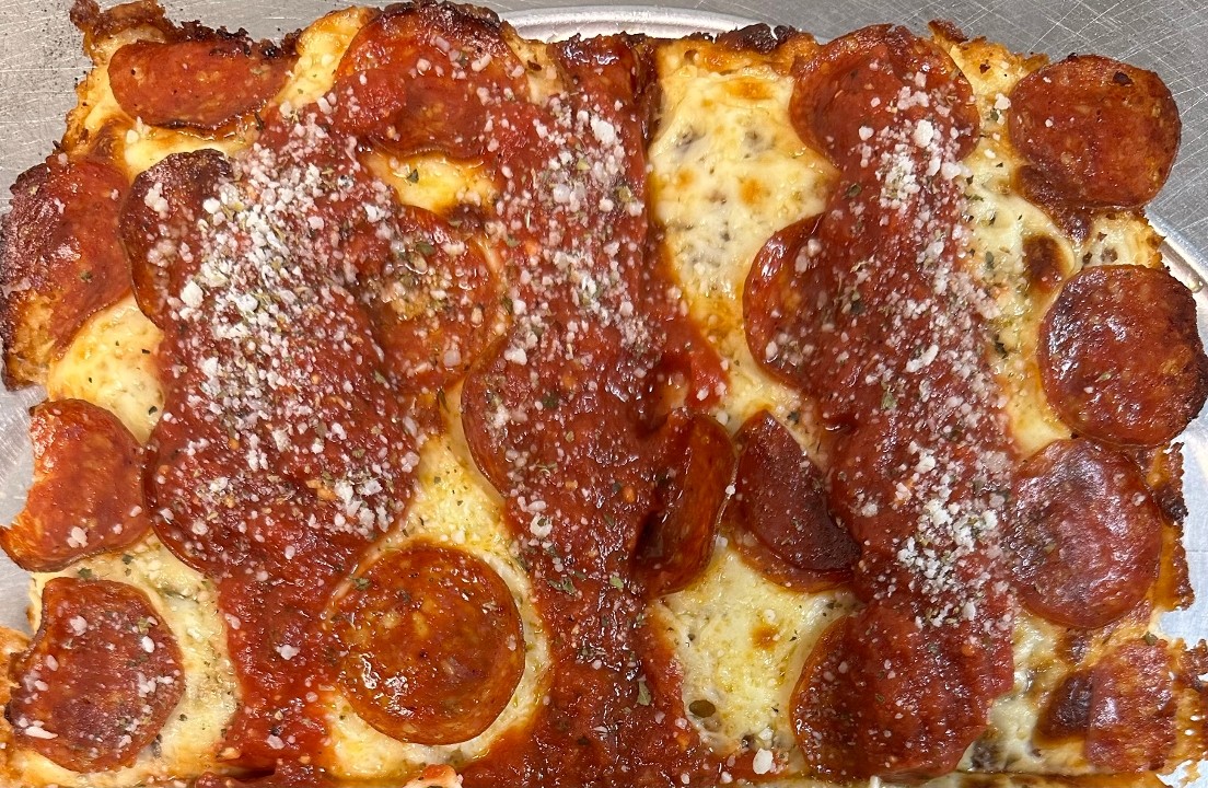Detroit Style Pepperoni Slice