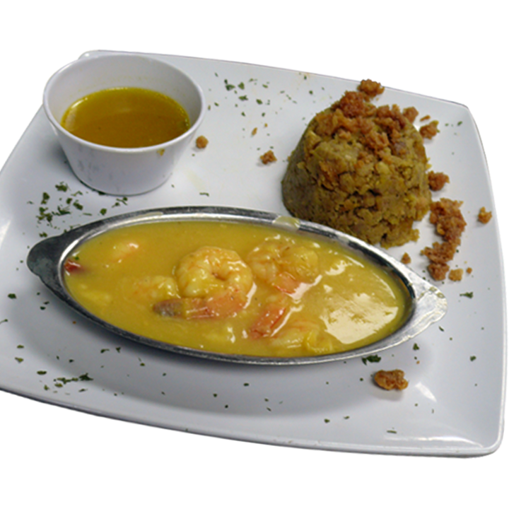 Mofongo with Shrimps in sauce *