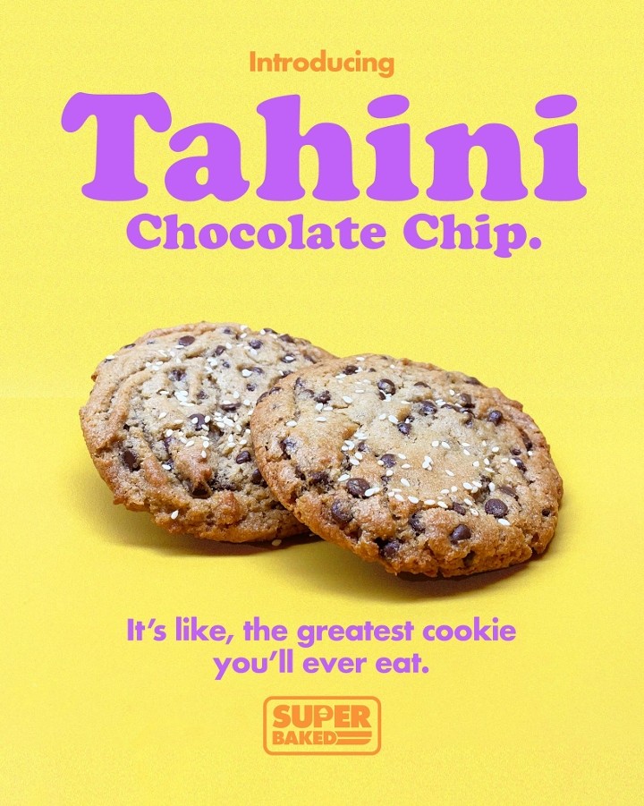 Vegan Cookie, Tahini Chocolate Chip, Super Baked