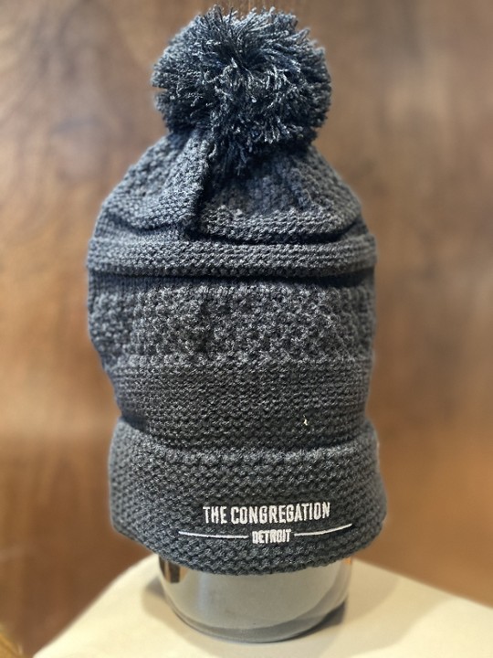 Knit Hat with Pom