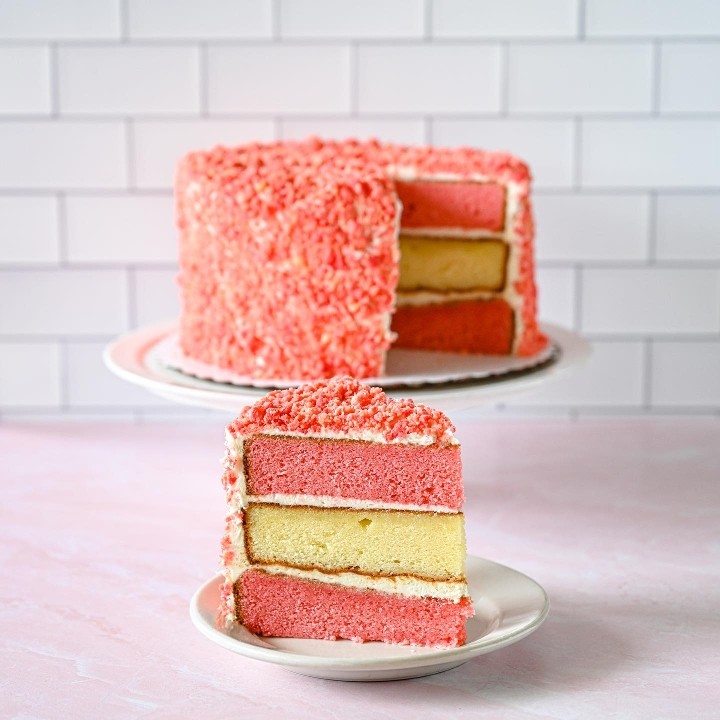 Strawberry Crunch Vegan Cake Slice, Good Cakes & Bakes