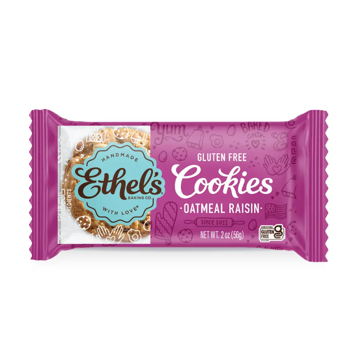 Gluten Free Cookies, Oatmeal Raisin, Ethel's