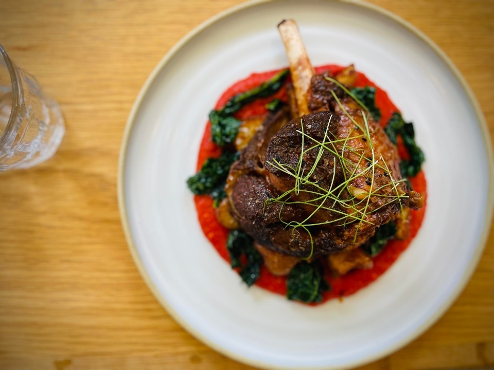 roman spice braised lamb shank