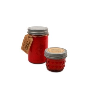 pomegranate + spruce candle