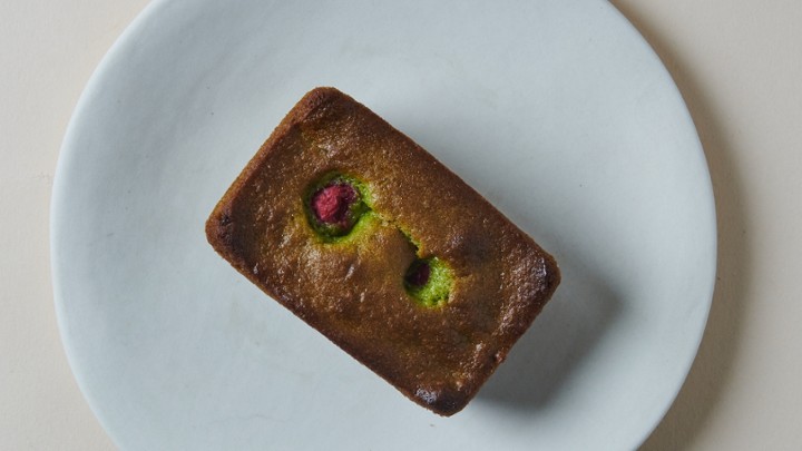 Matcha-Raspberry Mochi Cake (GF)