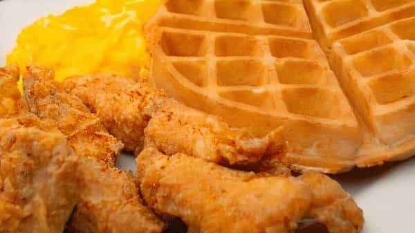 Fried Chicken Strips & Waffle