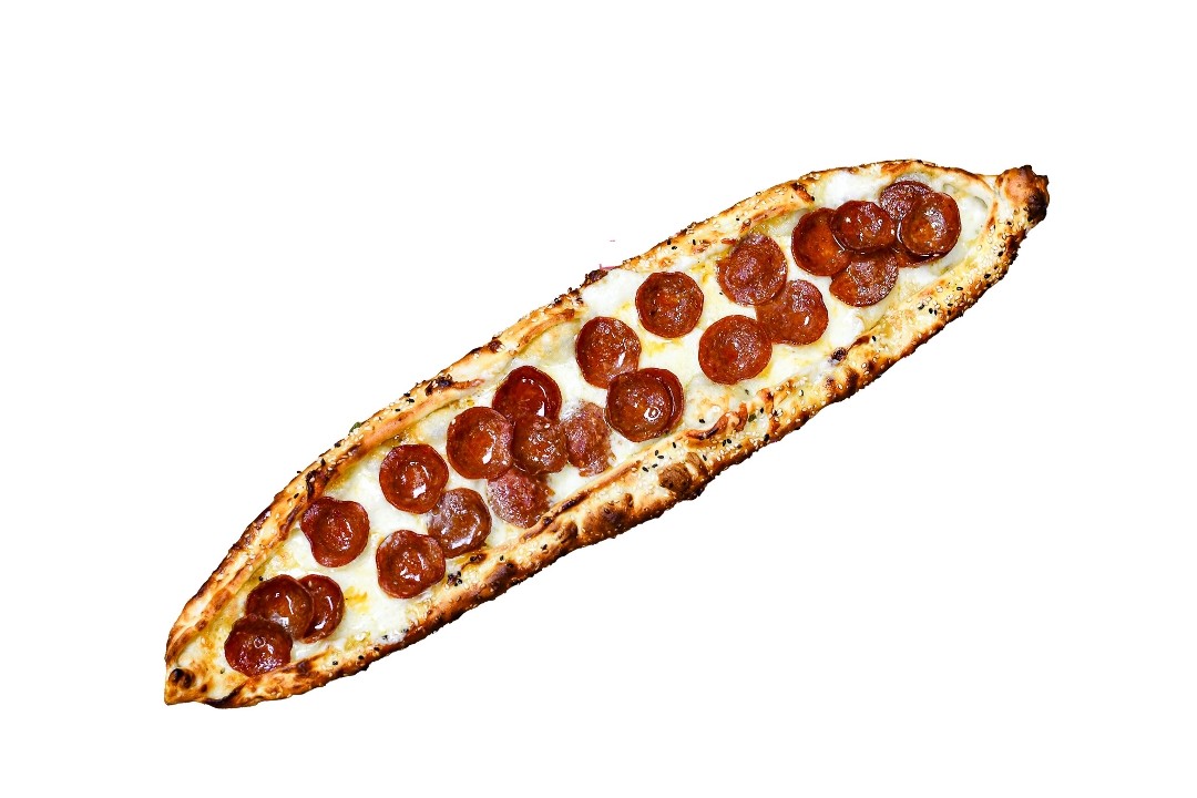 Beef Pepperoni Pide w/ Cheese