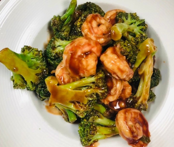 Shrimp with Broccoli 芥兰虾
