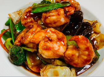 Shrimps with Mixed Vegetable 什菜虾