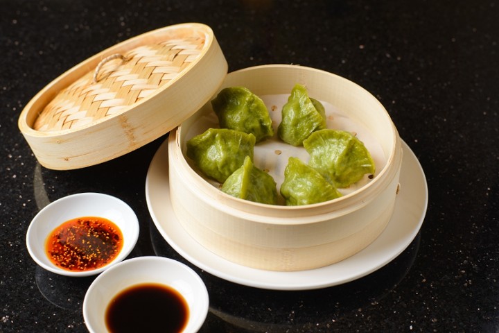 Steamed Vegetable Dumplings 6pcs 清蒸素饺