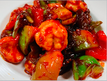 Shrimp in Spicy Garlic Sauce 鱼香虾