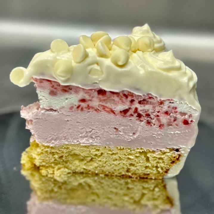 New! Homemade Strawberry Ice Cream Cake
