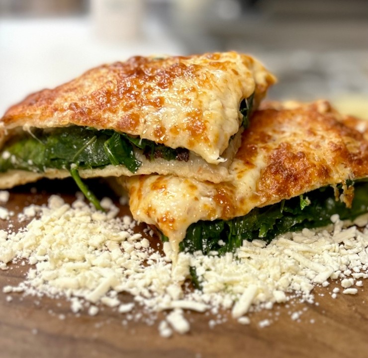 Spinach & Feta Calzone Slice