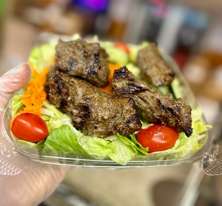 Steak Tip Kabob Salad