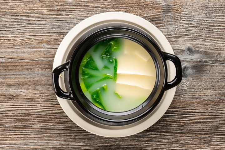 芥菜豆腐汤Mustard Leaf Tofu Soup