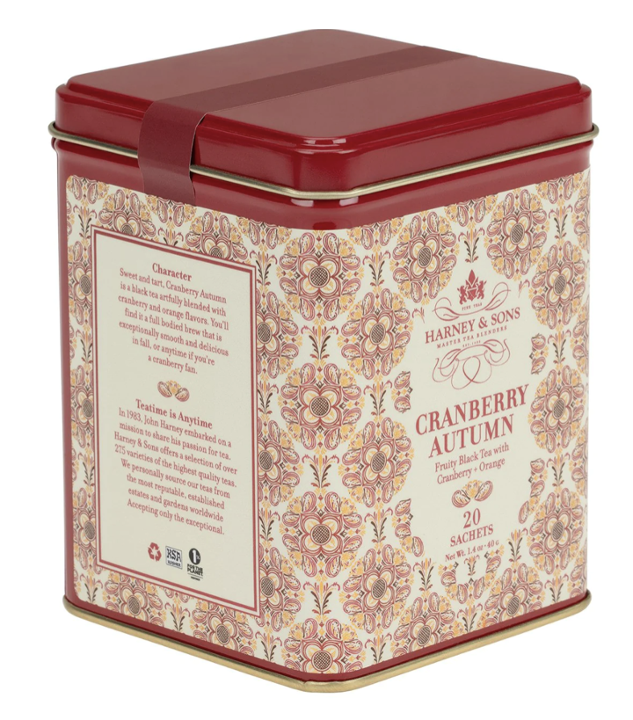 Cranberry Autumn Tea Tin