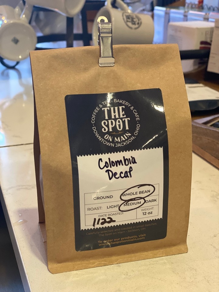 Decaf Colombia - Whole Bean 12 oz.