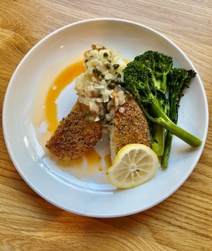 Panko-Crusted Piccata