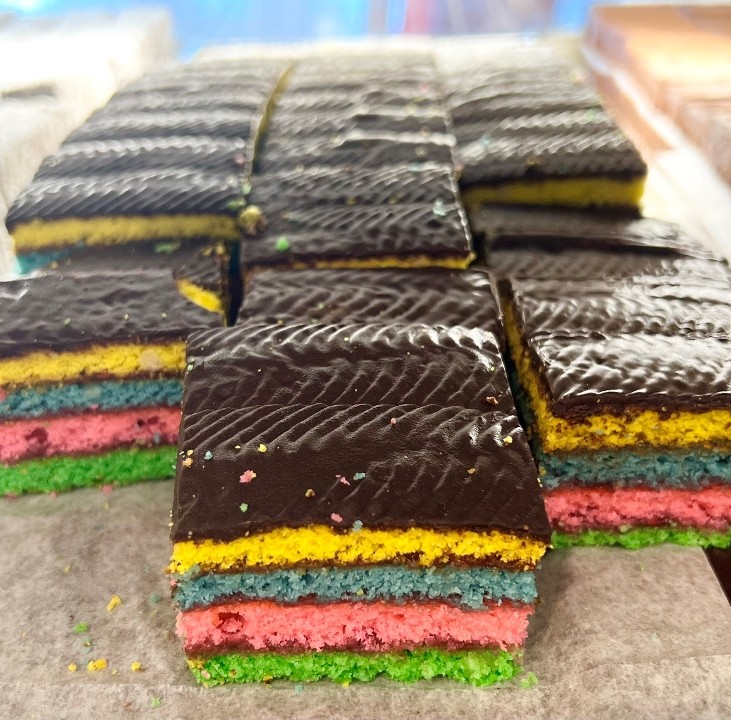 Rainbow Marzipan Cookies