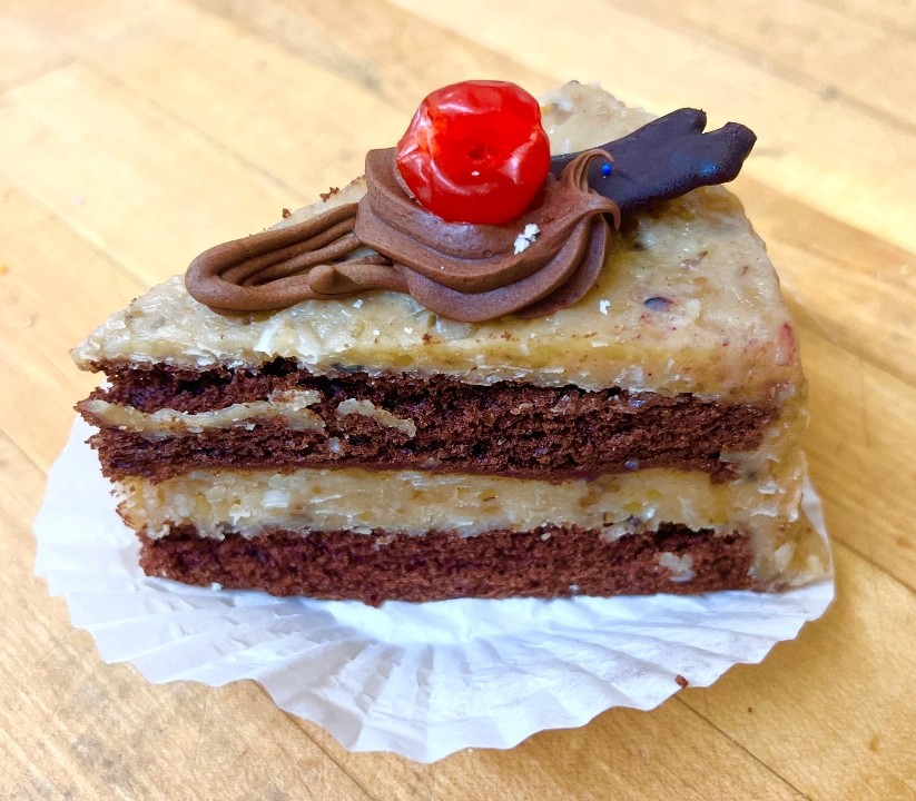 Slice German Chocolate Cake