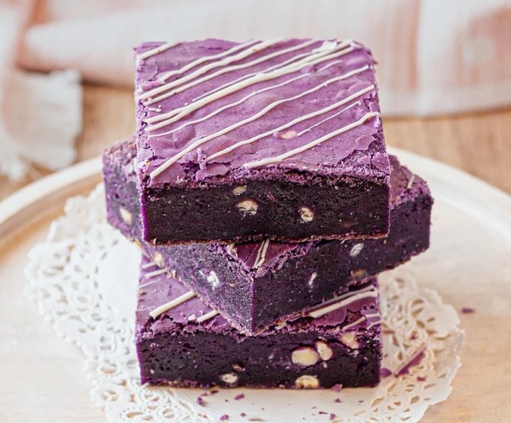 UBE White Chocolate Fudgy Brownie