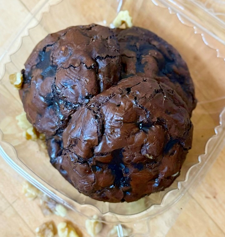 Mini Flourless Chocolate Cookies W/Walnuts - 10 pack