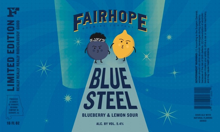 #8 16oz Fairhope Brewing Co. - Blue Steel