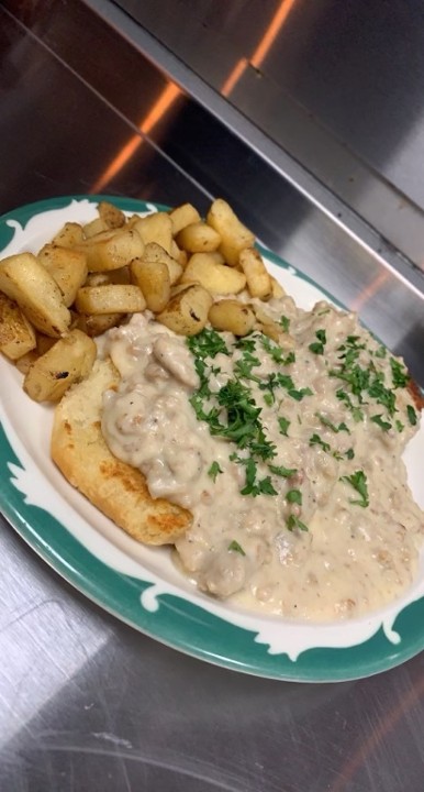 Sausage Gravy & Biscuits