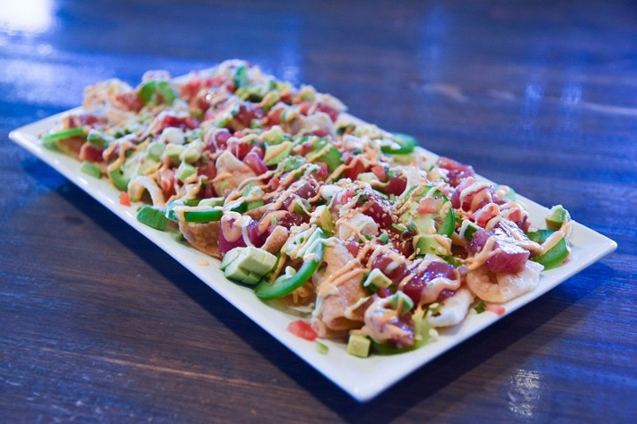 Tuna Poke Nachos