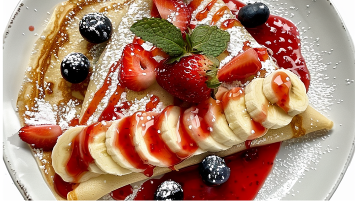 Fruit and Yogurt Crepe