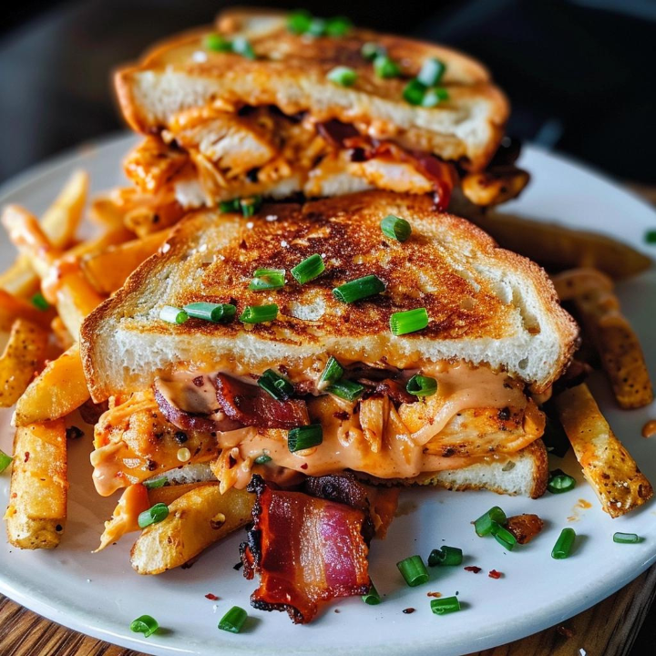 Buffalo Chicken Grilled Cheese