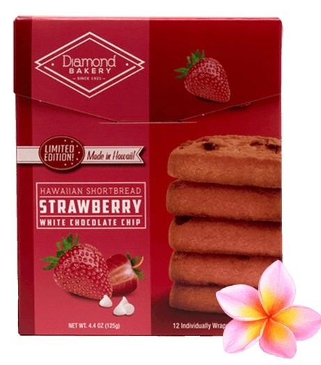 Diamond Bakery Strawberry White Chocolate Shortbread Cookies