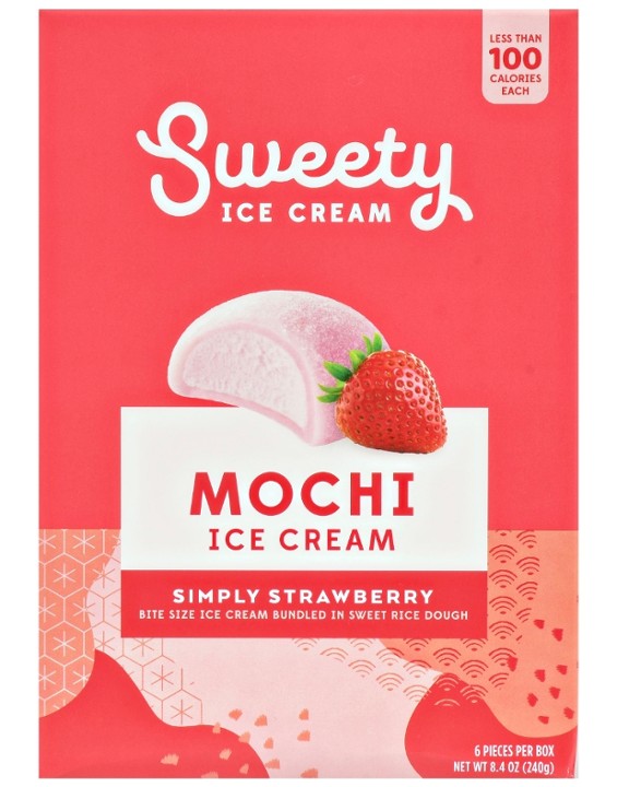 Strawberry Mochi Ice Cream-Box of 6