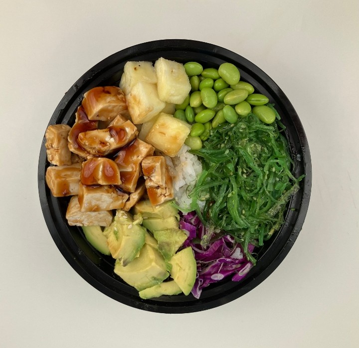Vegan Tofu Teriyaki Bowl w/Side