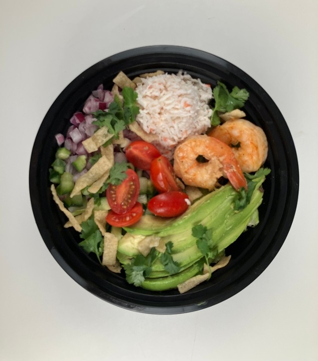 Shrimp and Surimi Crab Salad w/Side