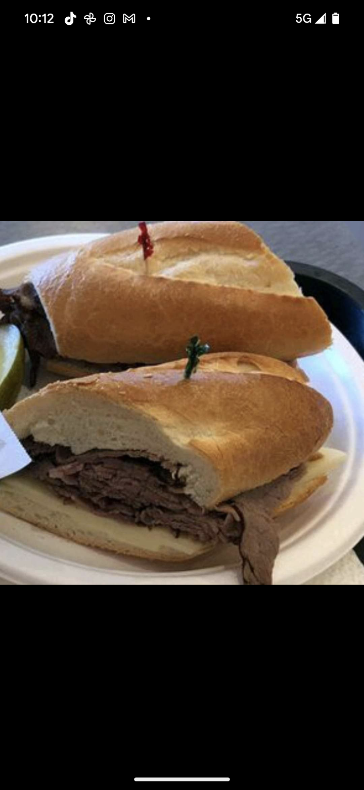 French Dip with French Fries and Coleslaw