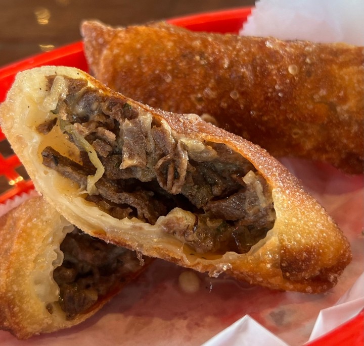 Steak and Cheese Egg Rolls