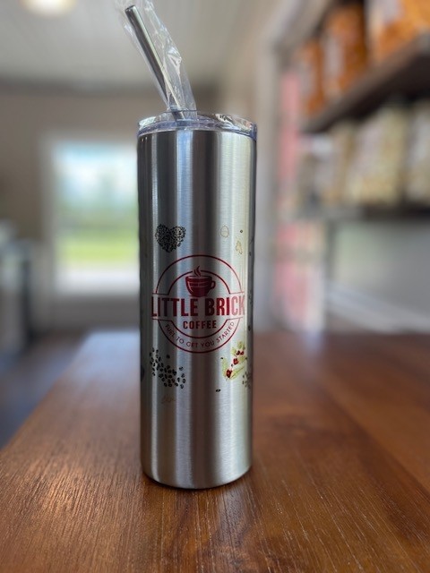 Little Brick Coffee Metal Travel Tumbler