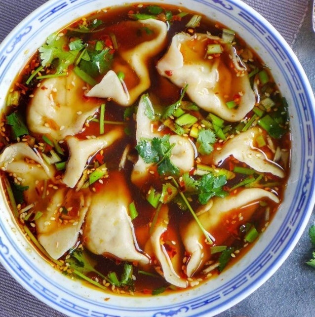 HOT SOUR DUMPLING SOUP