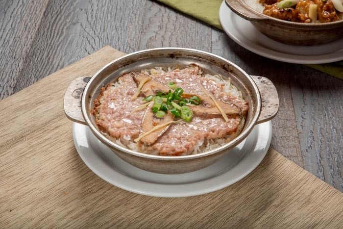Salted Fish & Pork Patty Clay Pot Rice 咸魚肉餅煲仔飯