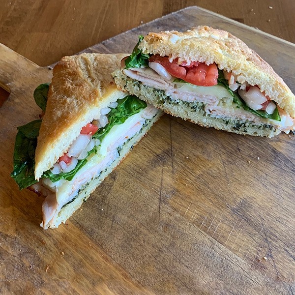 Pesto Turkey Sandwich