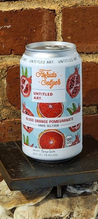 Untitled Art Blood Orange Pomegranate Seltzer 6 PACK