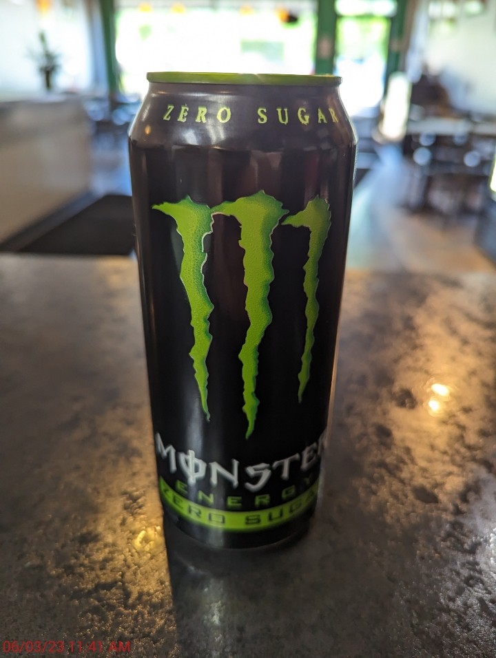 Monster Energy Drink Zero Sugar Black Can (16oz)