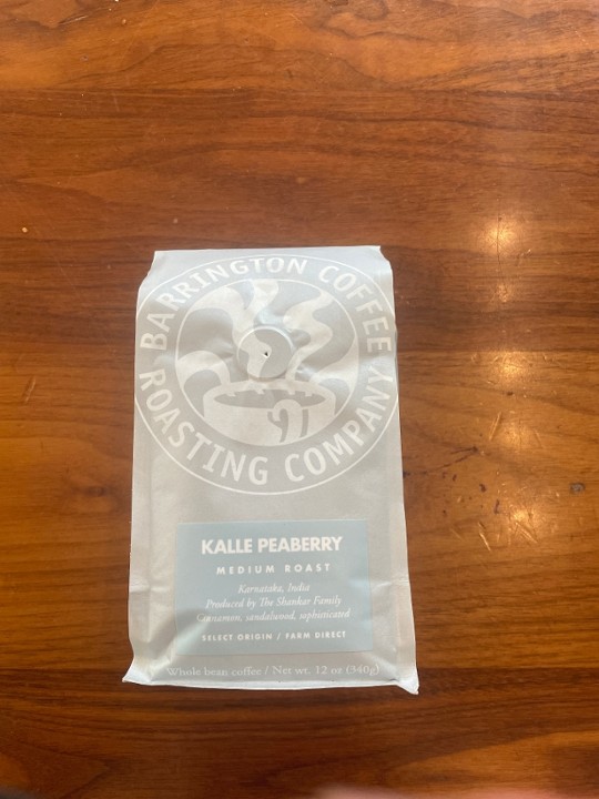 Barrington Coffee Kalle Peaberry 12oz Whole Bean